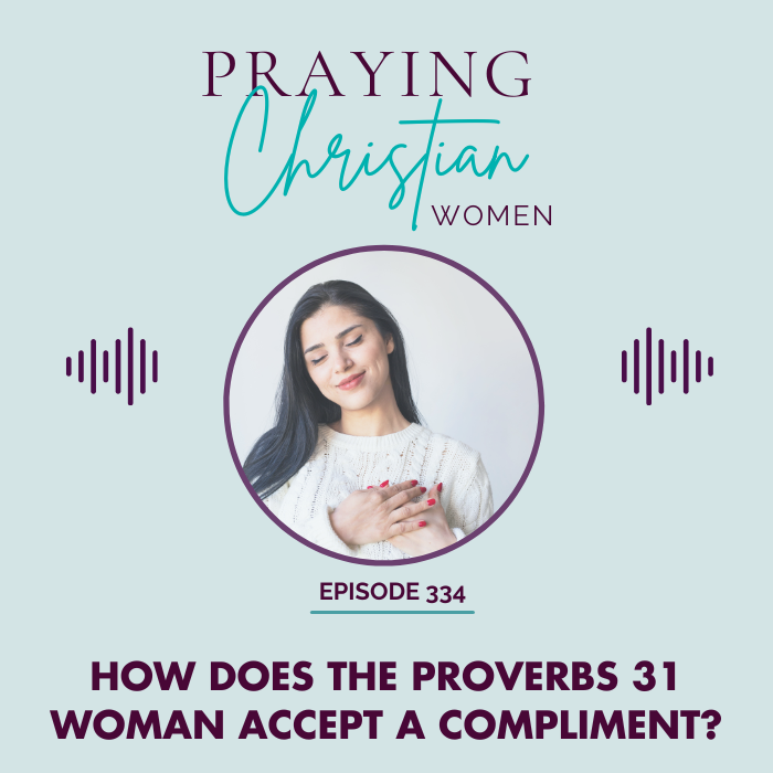 How Does the Proverbs 31 Woman Accept a Compliment woman holding hands to chest with eyes closed feeling thankful