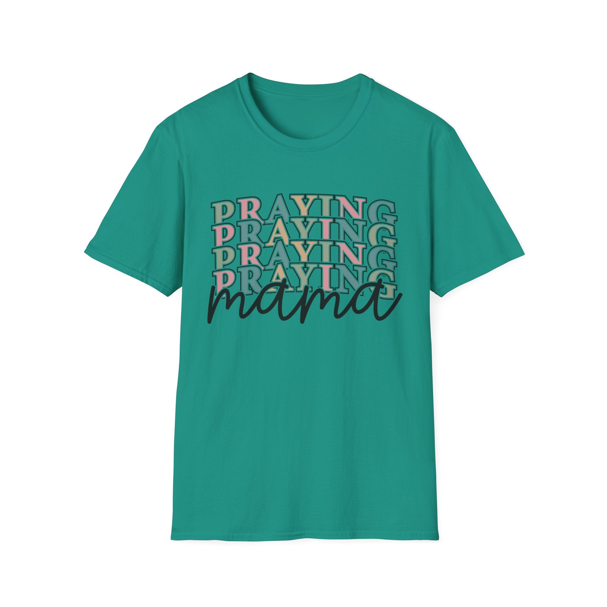 Praying Mama T-Shirt — Faith-Based Mom Tee Printify