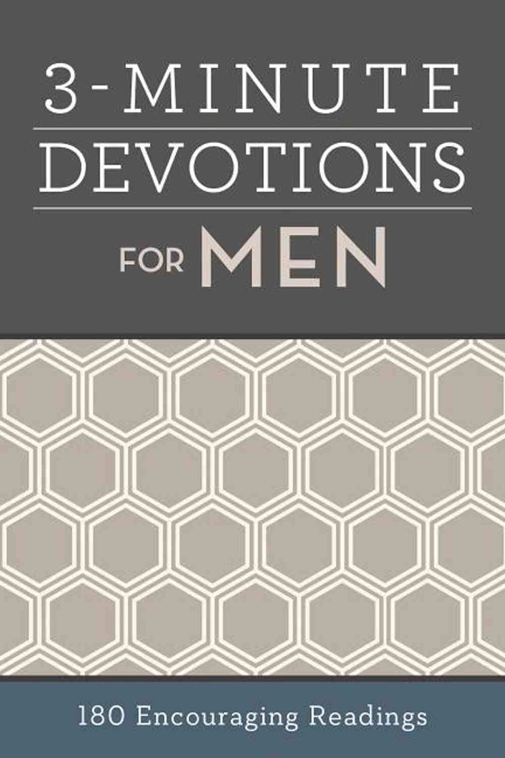 3-Minute Devotions for Men: 180 Encouraging Readings Barbour Staff
