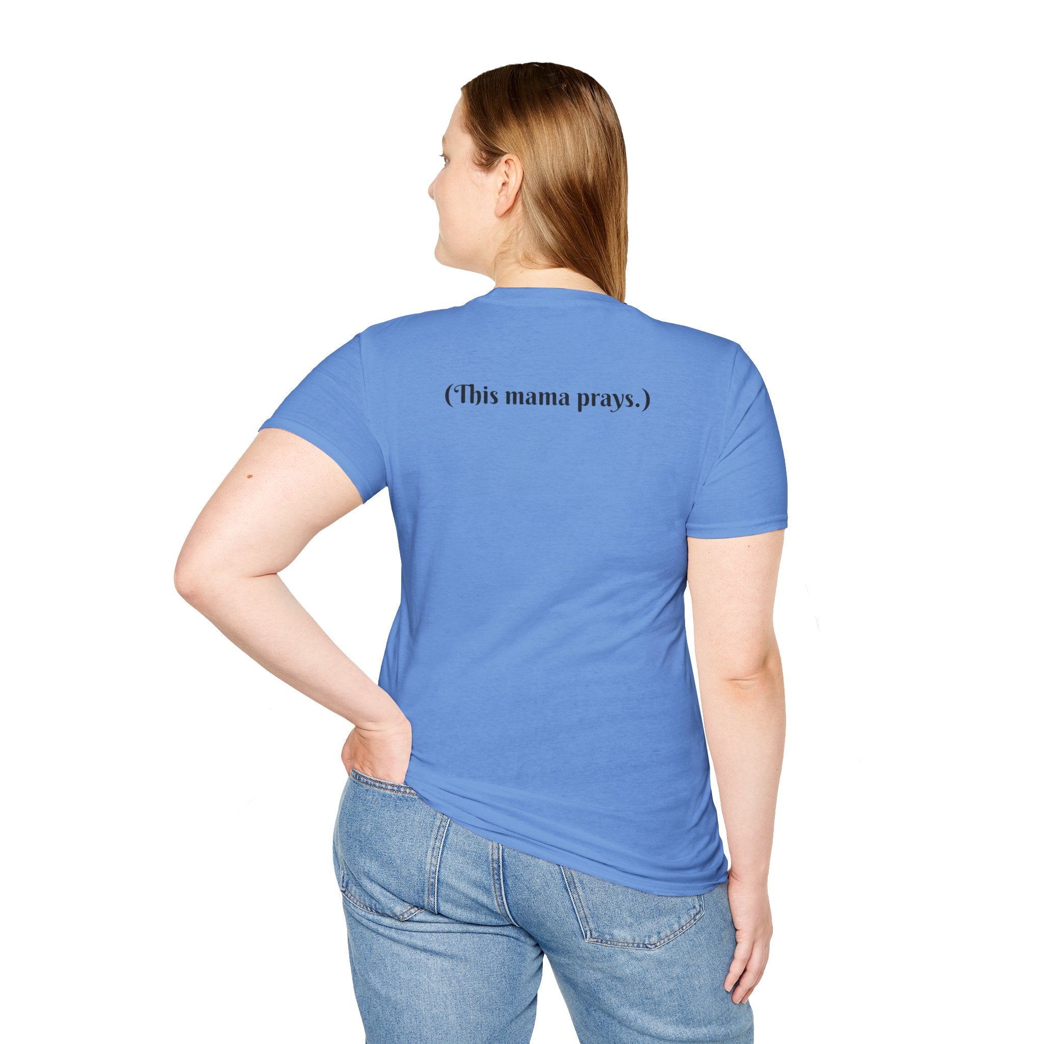 Praying Mama T-Shirt — Faith-Based Mom Tee Printify
