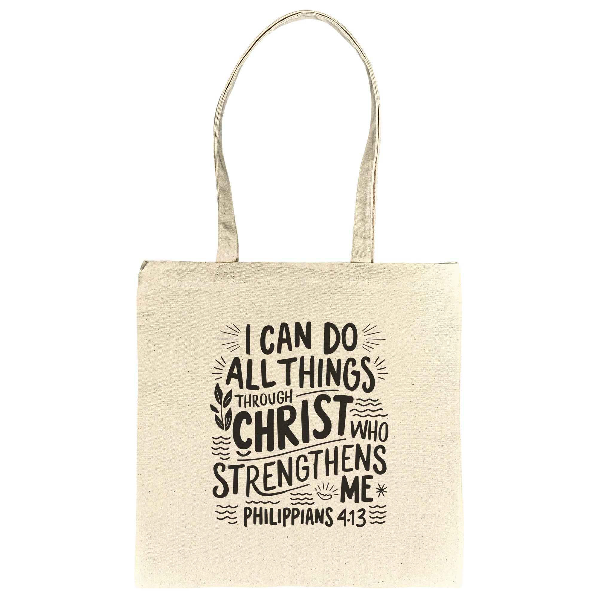 I can do all things through christ Verse tote bag