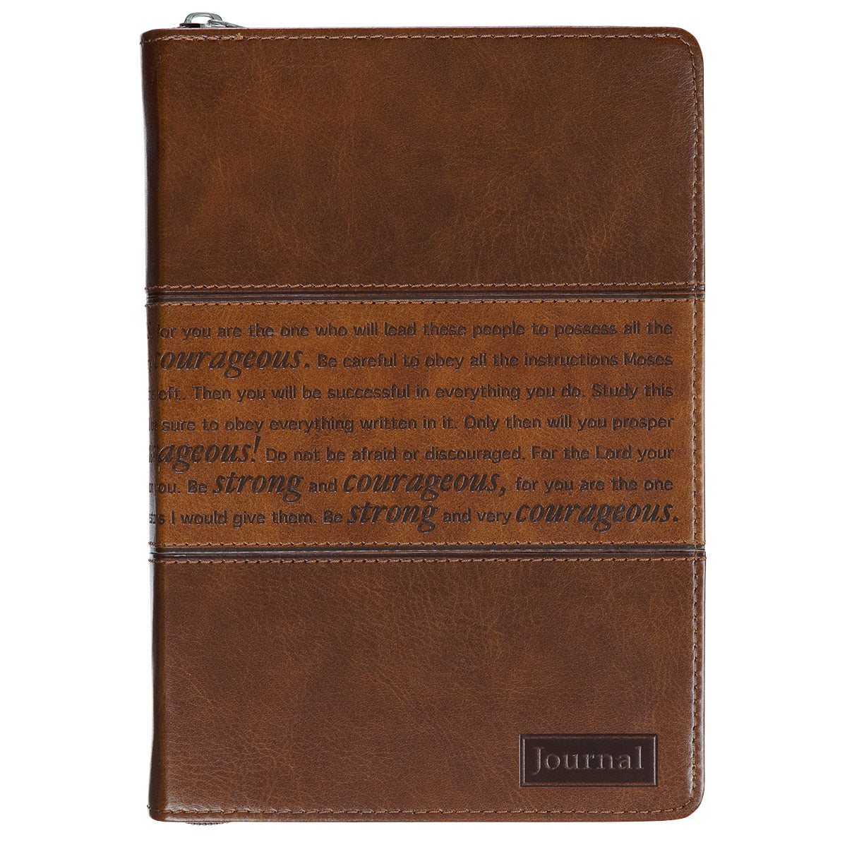 Strong and Courageous Wraparound Journal front cover