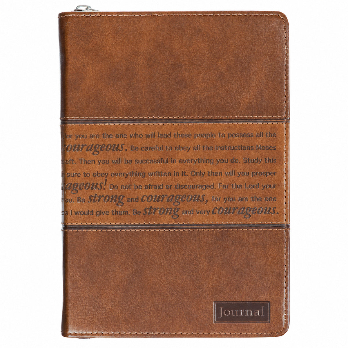 Strong and Courageous Wraparound Journal front cover