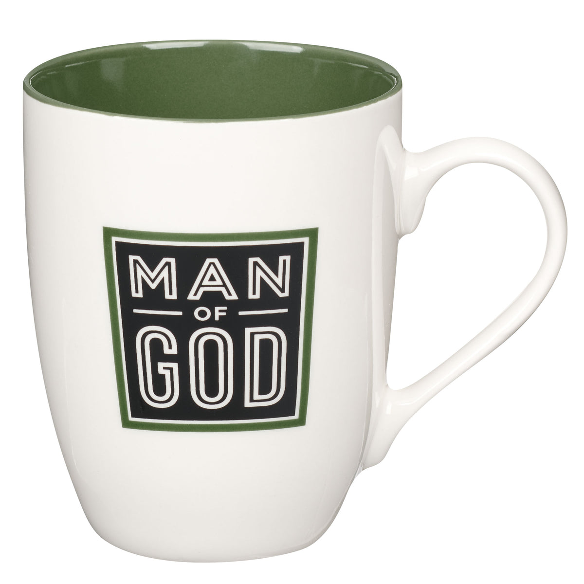 Man of God Cactus Green Ceramic Mug