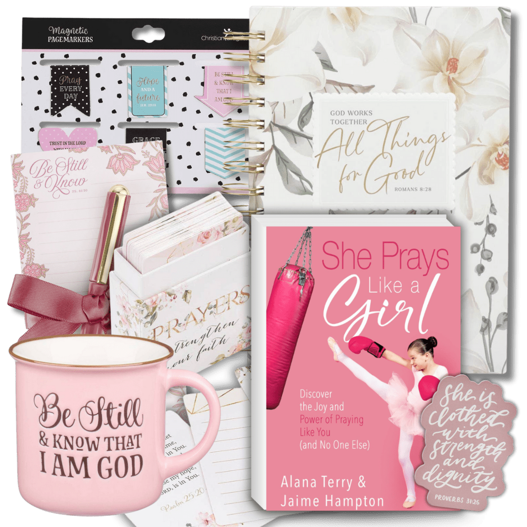 She Prays Like a Girl: Deluxe Prayer Gift Box Praying Christian Women