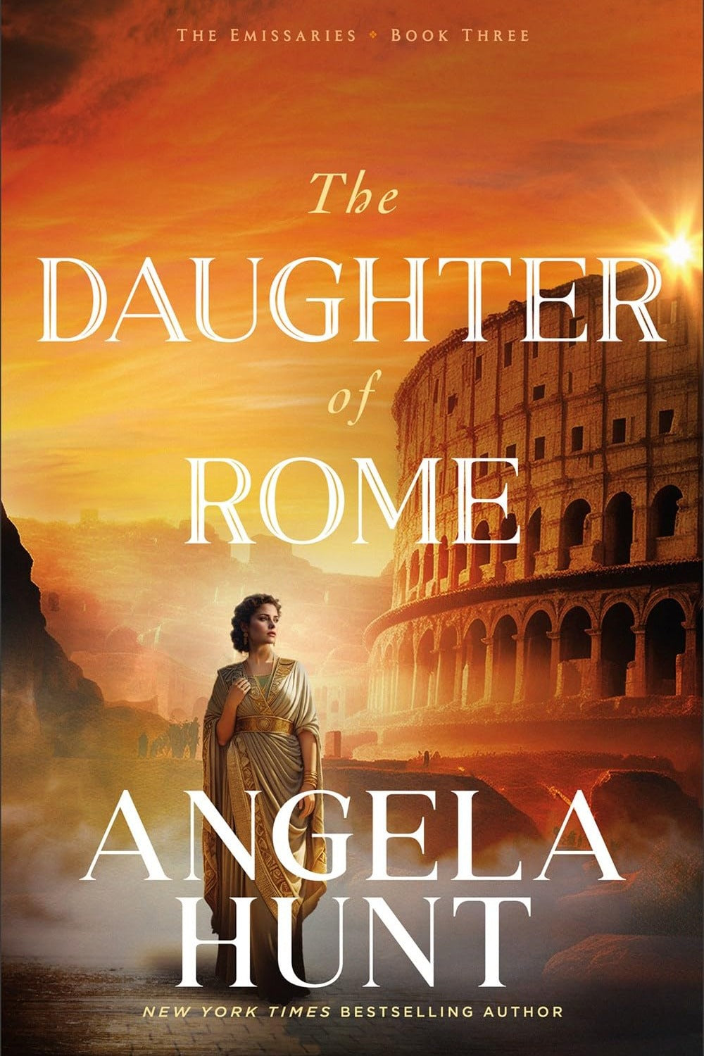 Book cover for The Daughter of Rome by Angela Hunt