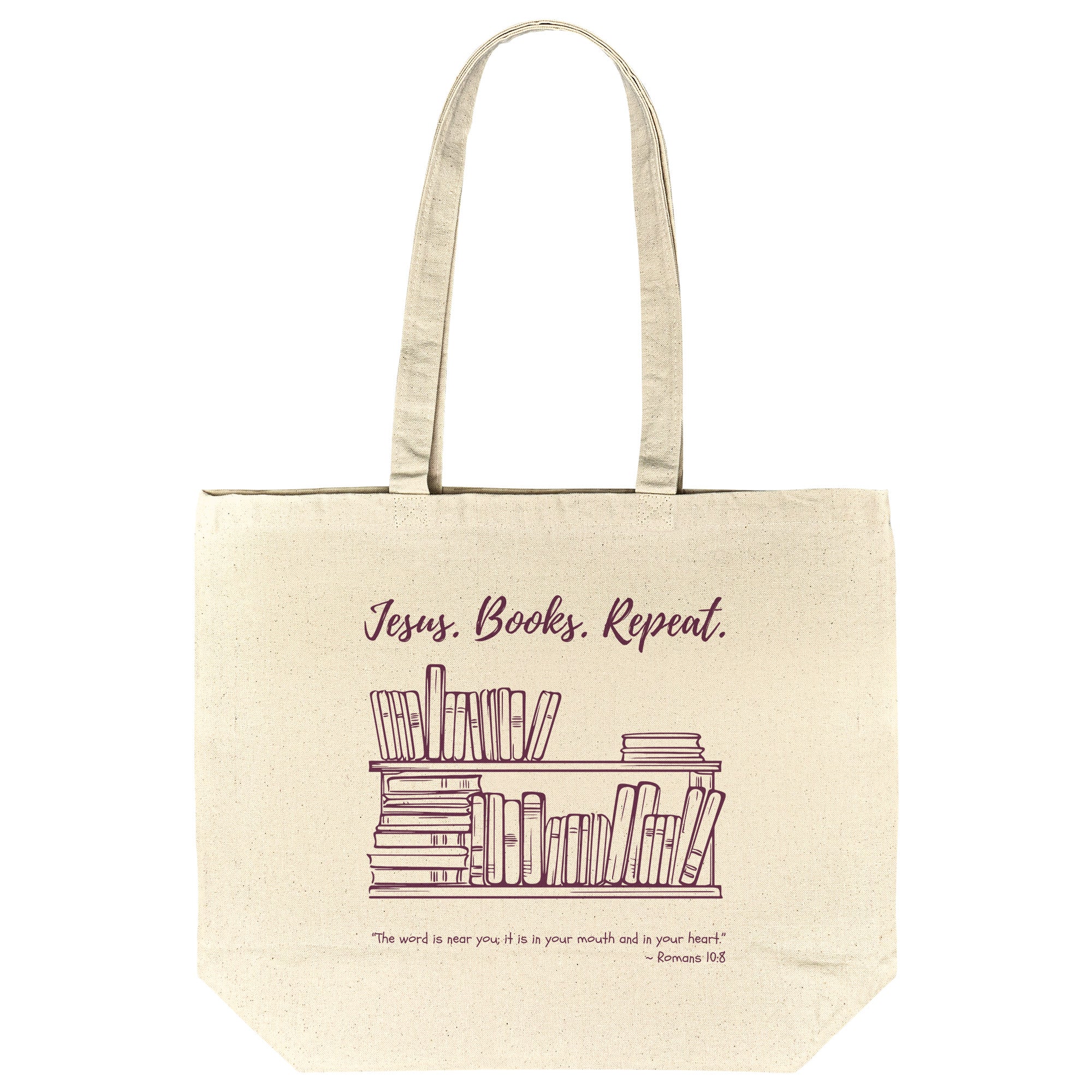 Tote Bag: Jesus * Books * Repeat