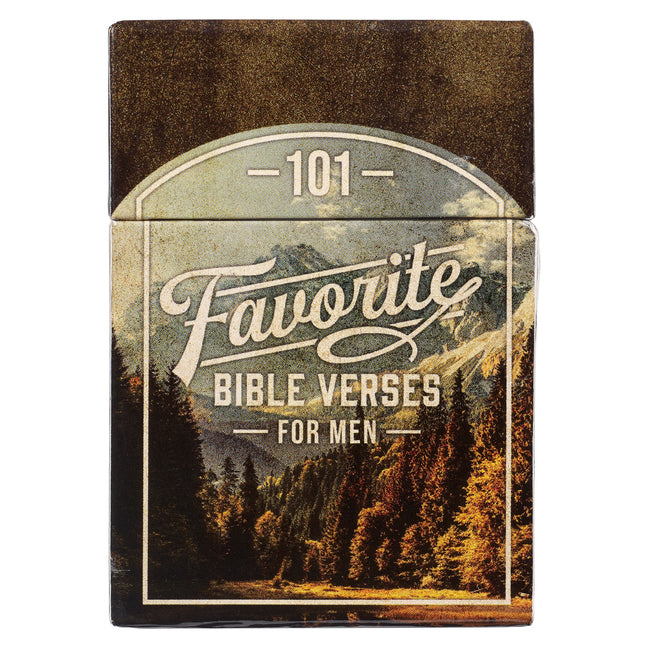 101 Favorite Bible Verses for Men, a Box of Blessings Christian Art Gifts