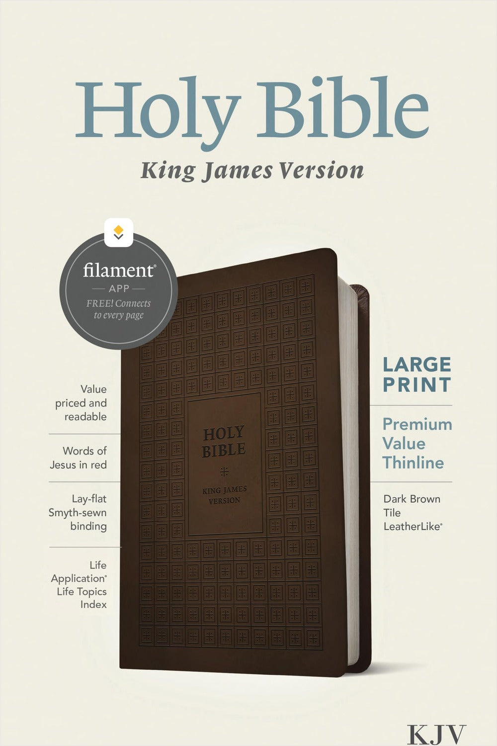KJV Large Print Premium Value Thinline Bible cover