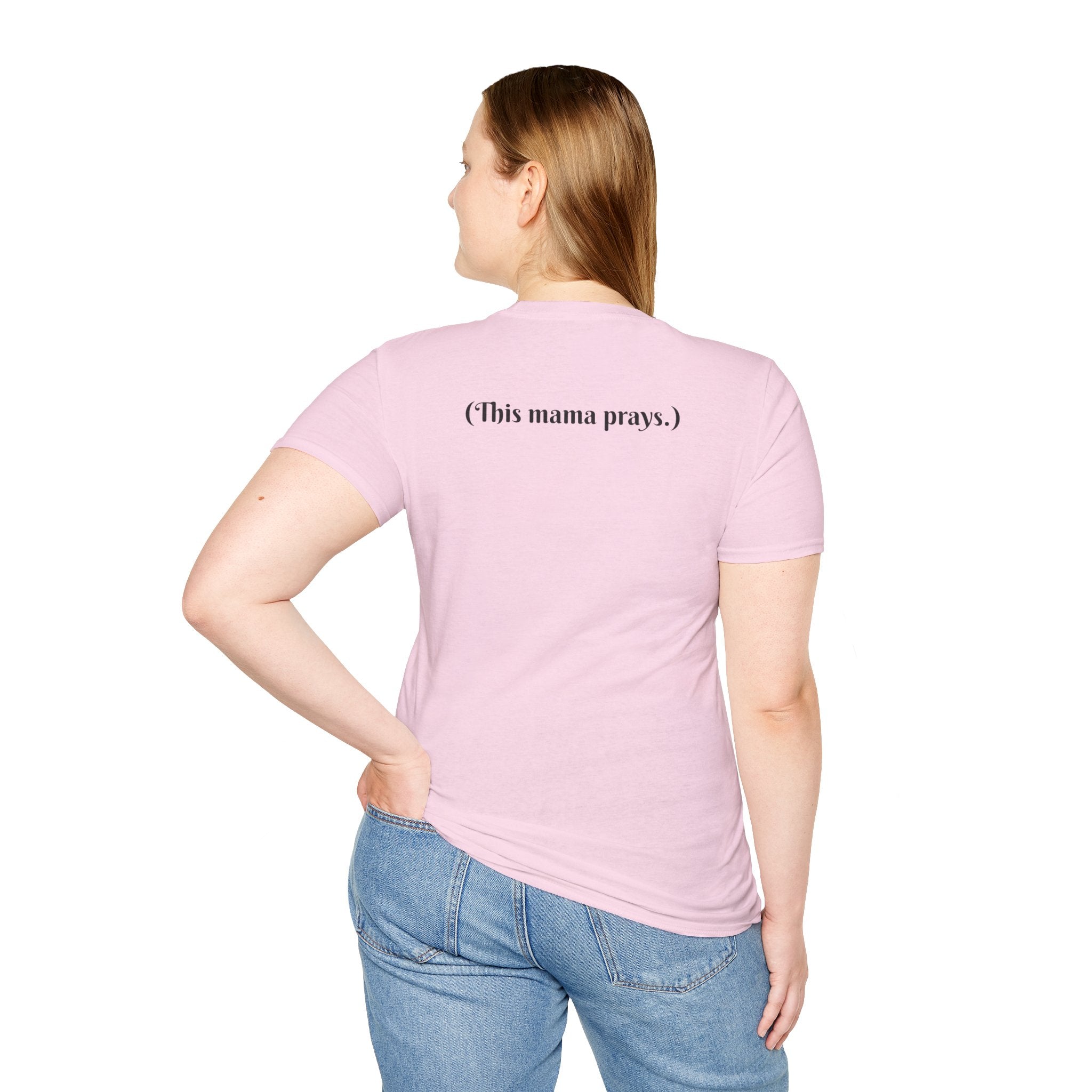 Praying Mama T-Shirt — Faith-Based Mom Tee Printify