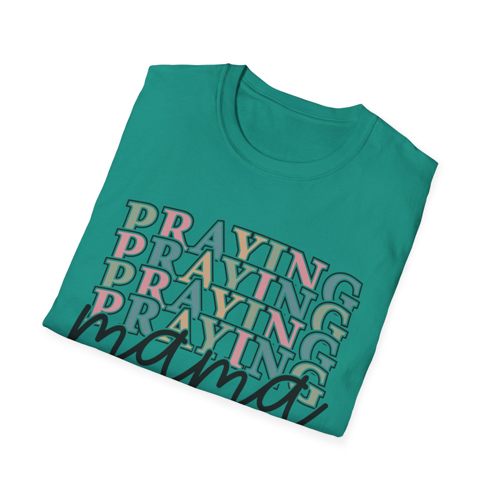 Praying Mama T-Shirt — Faith-Based Mom Tee Printify