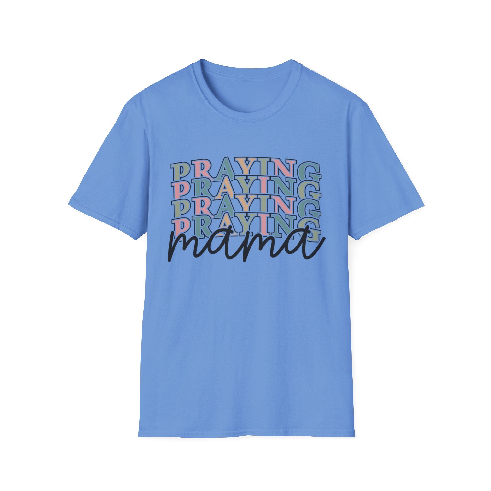 Praying Mama T-Shirt — Faith-Based Mom Tee Printify