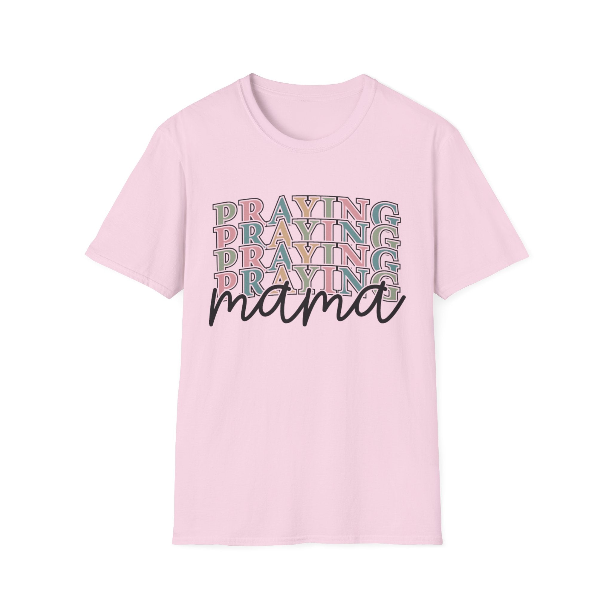 Praying Mama T-Shirt — Faith-Based Mom Tee Printify