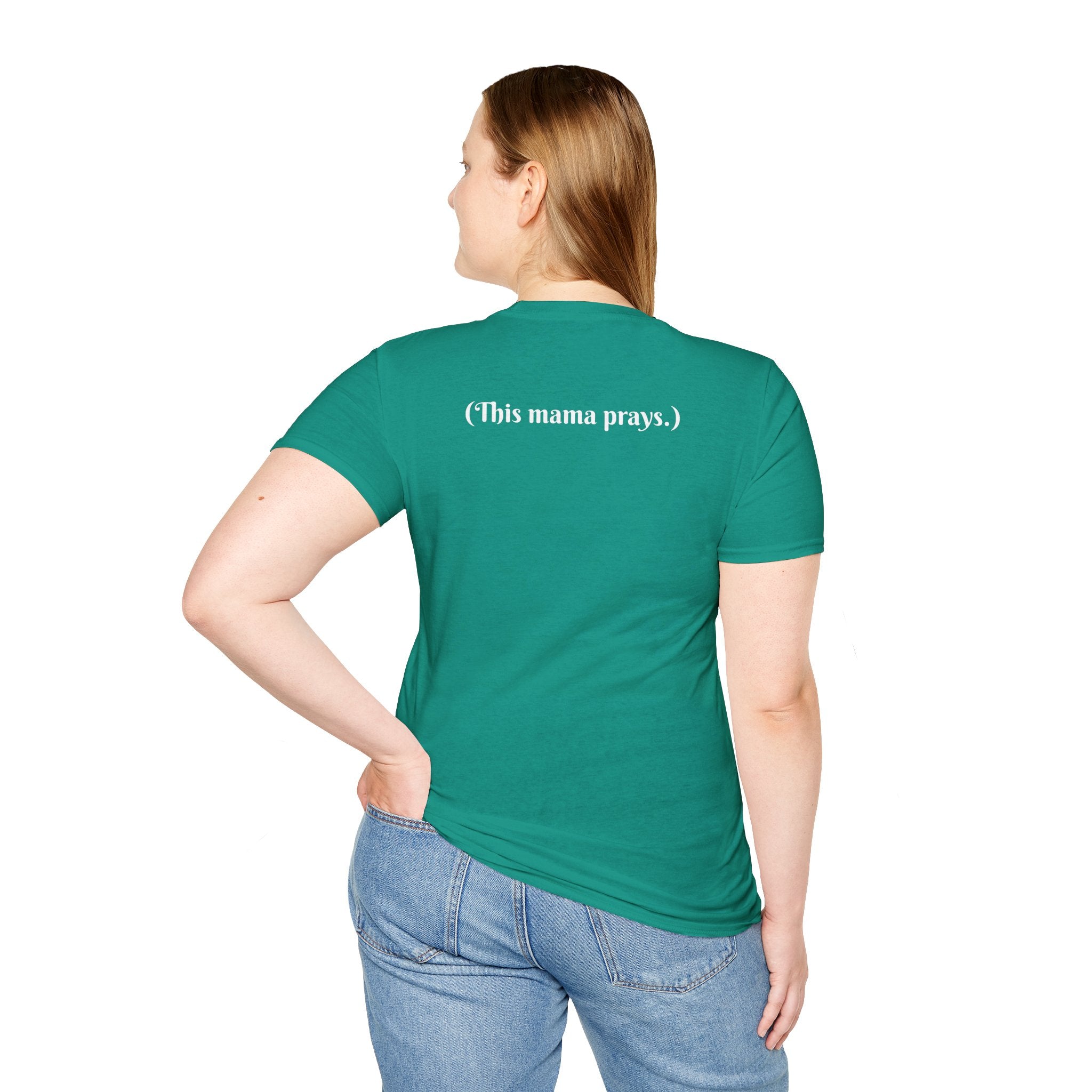 Praying Mama T-Shirt — Faith-Based Mom Tee Printify