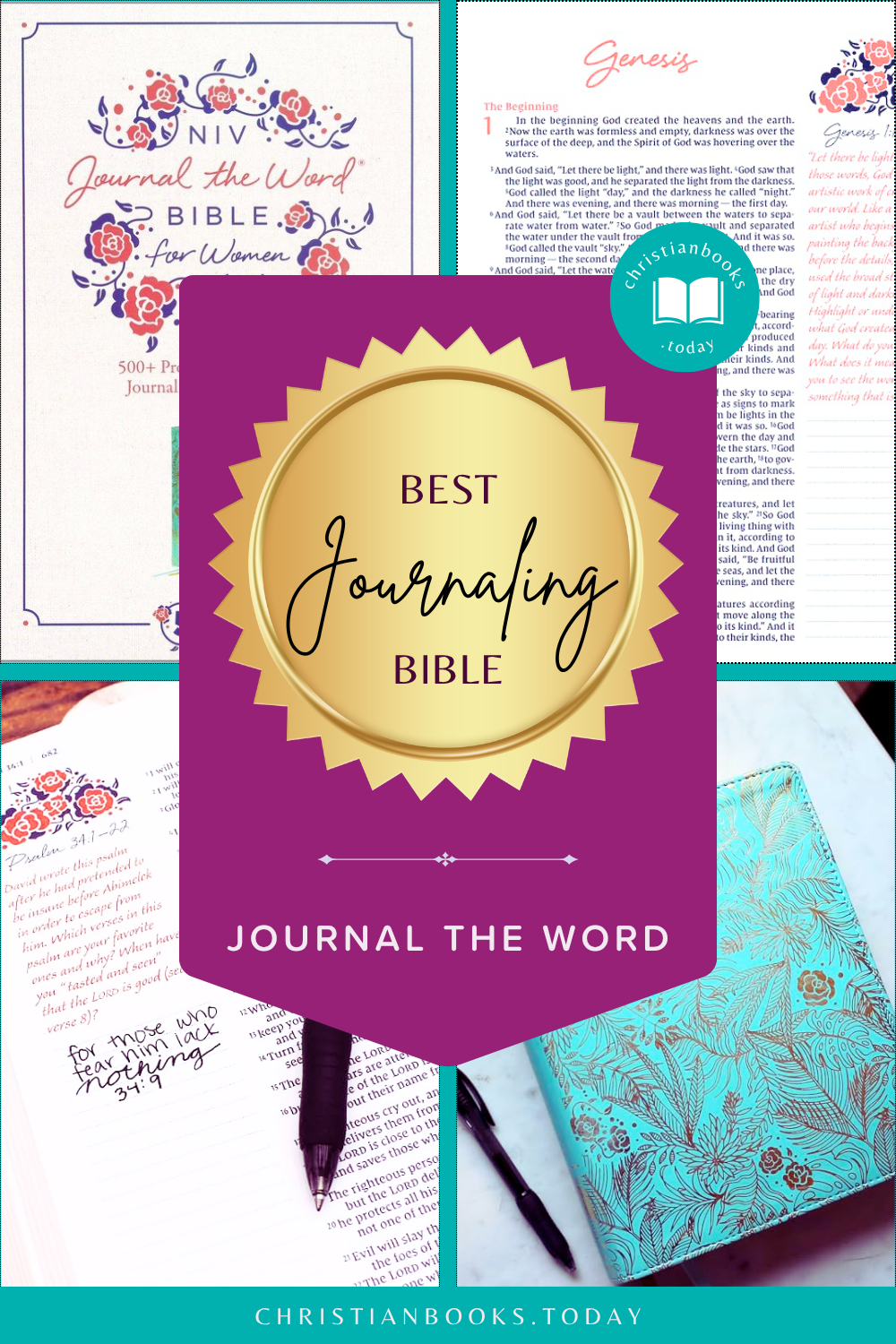 NIV Journal the Word Bible for Women: Teal