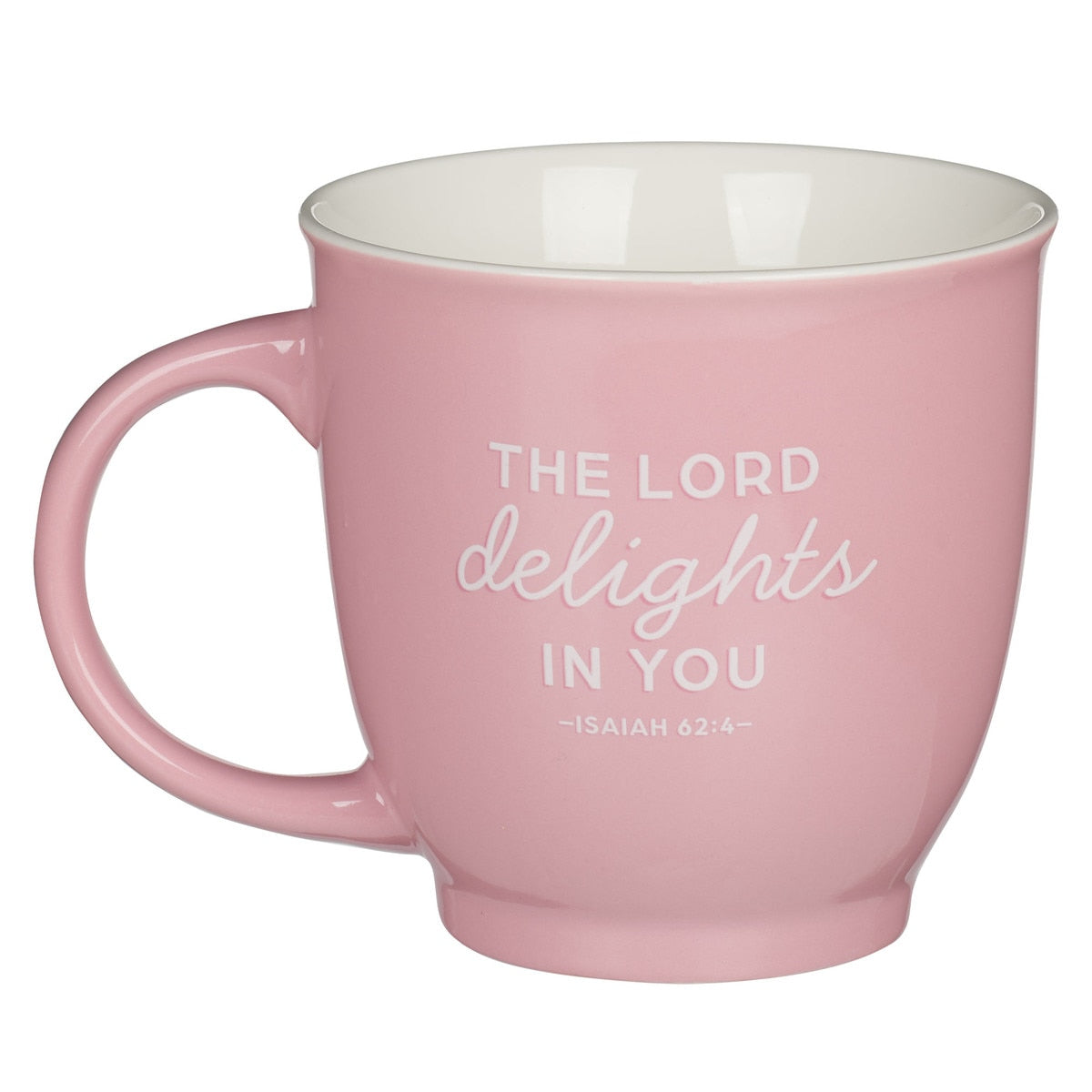 "I Love You Mom" Pink Ceramic Gift Mug Isaiah 62:4 Christian Art Gifts