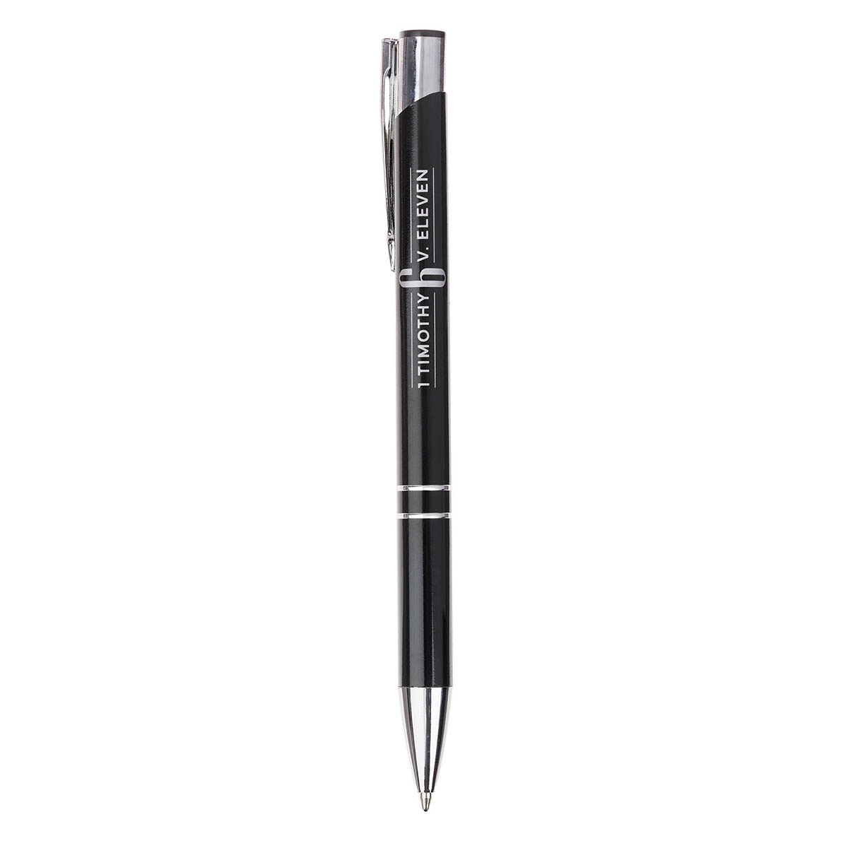 Man of God Black Gift Pen in Brown Box - open view