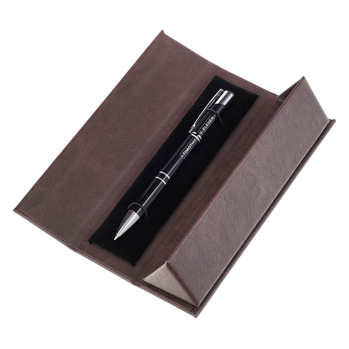 Man of God Black Gift Pen in Brown Box - detail view