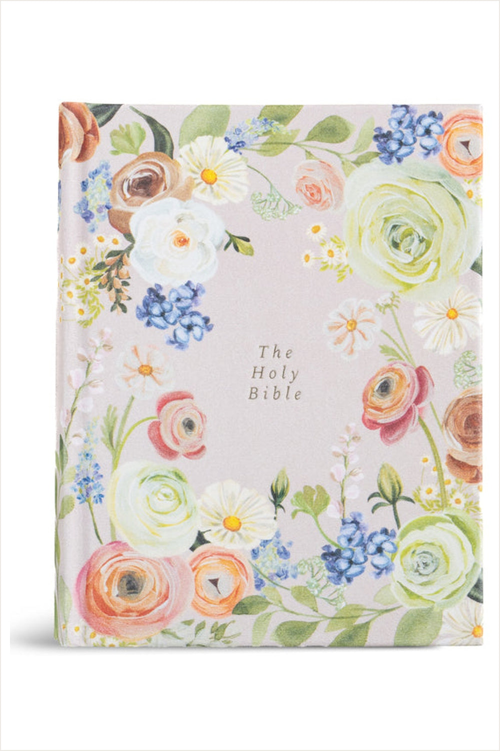 CSB Hosanna Revival Notetaking Bible in the Loveland floral cloth hardcover, shown upright.