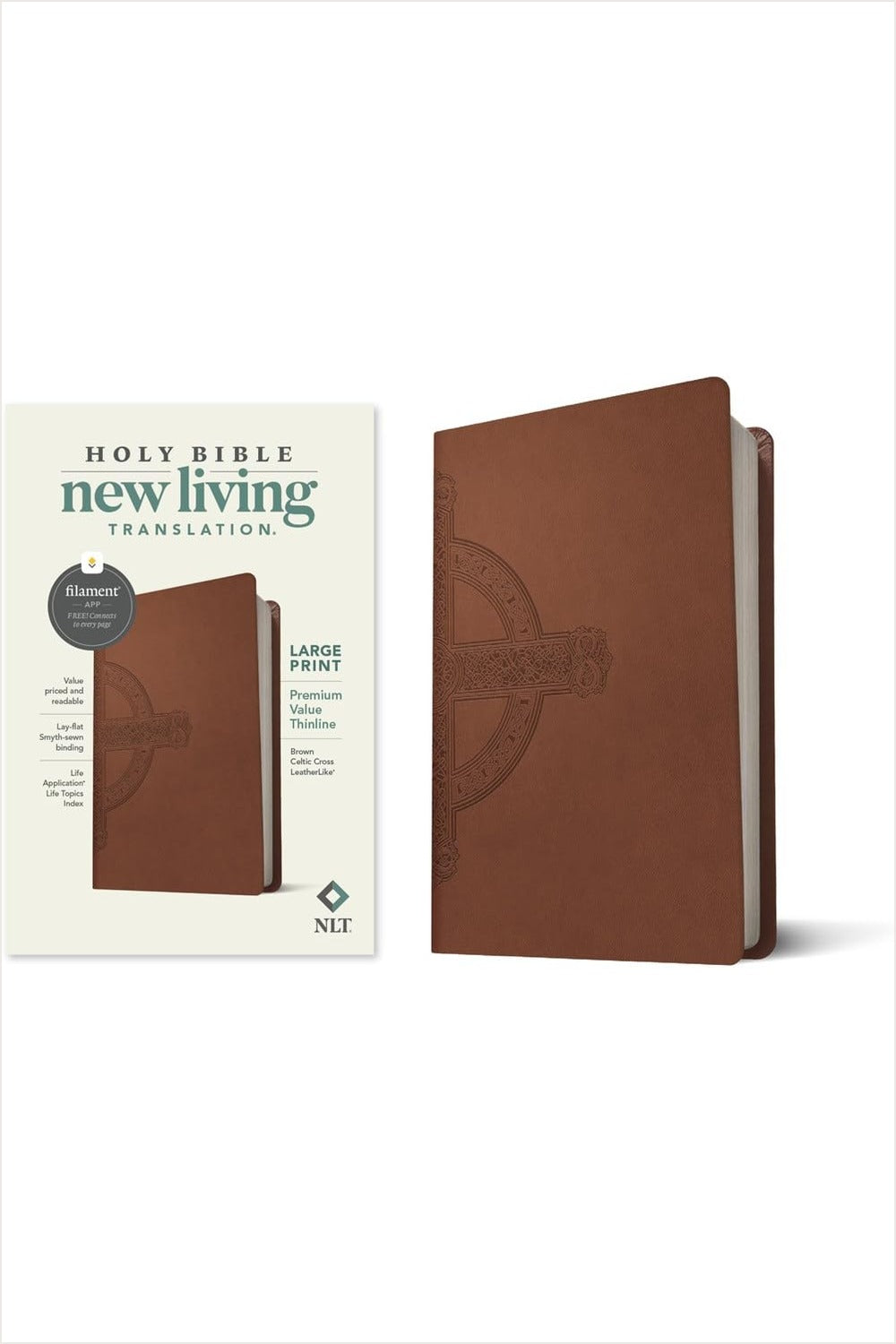 NLT Large Print Premium Value Thinline Bible cover